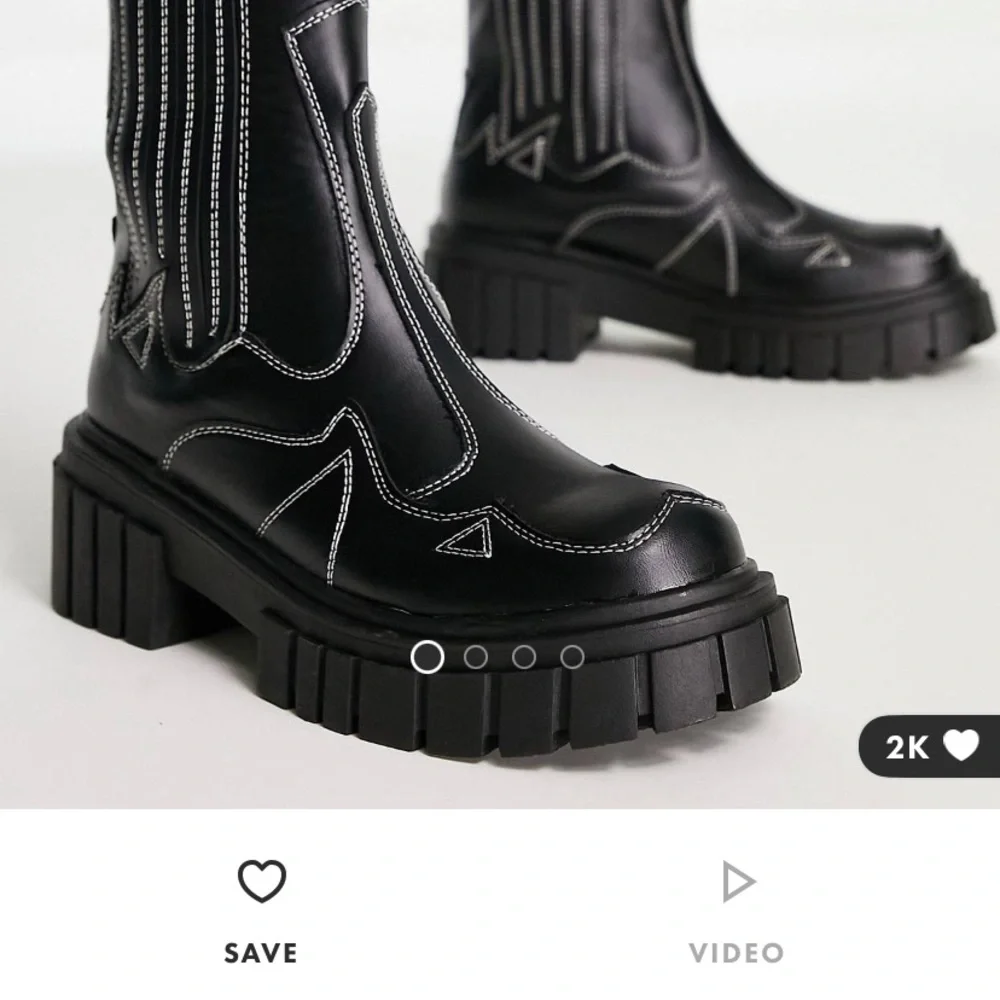 BRAND NEW Public desire chunky western boots - Picture 3 of 5